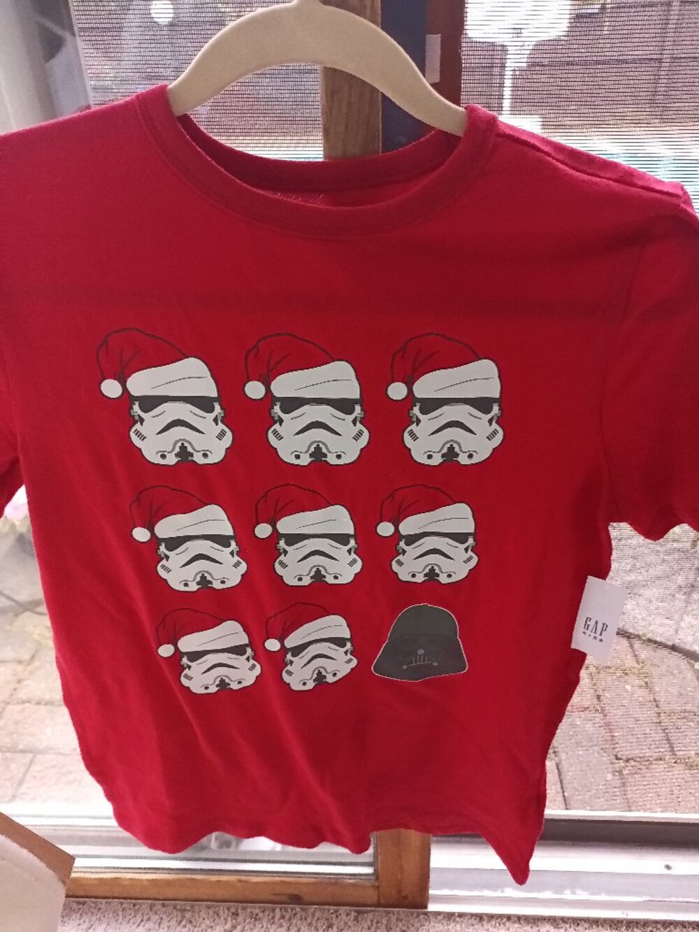 New Gap Kids Star Wars Christmas 14-16 T Shirt NWT Darth Vader Storm Troopers